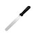 Espátula Reta Confeiteiro de Inox Preta - 27cm  - 1 unidade - Prime Chef - Rizzo - Imagem 1