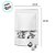 Saco de Papel Branco com Visor Stand Up Pouch Zip 20x30x5cm - Fecho Hermético Impermeável por dentro - 50 unidades - Riz - Imagem 2