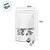 Saco de Papel Branco com Visor Stand Up Pouch Zip 18x26x4cm - Fecho Hermético Impermeável por dentro - 50 unidades - Riz - Imagem 2