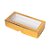 Caixa de Papel com Visor S1 (6cm x 9cm x 4cm) Dourada  - 10 unidades - Rizzo - Imagem 1
