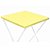 Toalha Plástica Cobre Manchas Perolizada - 78 x 78 cm - Amarelo Candy - 10 unidades - CampFestas - Rizzo - Imagem 1