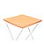 Toalha Plástica Cobre Manchas Perolizada - 78 x 78 cm - Laranja Candy - 10 unidades - CampFestas - Rizzo - Imagem 1