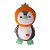 Pinguim de Pelúcia com Touca de Laranja - 45cm - 1 unidade - Rizzo - Imagem 1