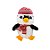 Pinguim de Pelúcia com Roupa Inverno - 34cm - 1 unidade - Rizzo - Imagem 1
