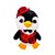 Pinguim de Pelúcia com Roupa Xadrez - 34cm - 1 unidade - Rizzo - Imagem 1