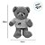 Urso de Pelúcia com Blusa de Coração - Branco - 28cm - 1 unidade - Rizzo - Imagem 2