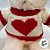 Urso de Pelúcia com Blusa de Coração - Branco - 28cm - 1 unidade - Rizzo - Imagem 3