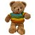 Urso de Pelúcia com Blusa Listrada - 28cm - 1 unidade - Rizzo - Imagem 1