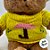 Urso de Pelúcia com Blusa Amarela - 28cm - 1 unidade - Rizzo - Imagem 3