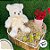 Urso de Pelúcia com Laço Creme - Creme - 28cm - 1 unidade - Rizzo - Imagem 3