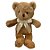 Urso de Pelúcia com Laço Creme - Marrom - 28cm - 1 unidade - Rizzo - Imagem 1