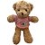 Urso de Pelúcia Marrom com Blusa Love - Rosa - 28cm - 1 unidade - Rizzo - Imagem 1