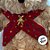 Urso de Pelúcia com Cachecol e Broche - Vermelho - 30cm - 1 unidade - Rizzo - Imagem 3