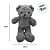 Urso de Pelúcia Marrom com Blusa de Lã - Azul - 30cm - 1 unidade - Rizzo - Imagem 2