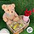Urso de Pelúcia com Blusa de Lã - Marrom - 23cm - 1 unidade - Rizzo - Imagem 4