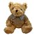 Urso de Pelúcia com Blusa de Lã - Marrom - 23cm - 1 unidade - Rizzo - Imagem 1