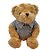 Urso de Pelúcia com Blusa de Lã - Azul - 23cm - 1 unidade - Rizzo - Imagem 1