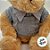 Urso de Pelúcia com Blusa de Lã - Azul - 23cm - 1 unidade - Rizzo - Imagem 3