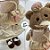 Urso de Pelúcia Retrô - Vestido - 28cm - 1 unidade - Rizzo - Imagem 3