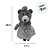 Urso de Pelúcia Retrô - Vestido - 28cm - 1 unidade - Rizzo - Imagem 2