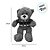 Urso de Pelúcia com Sueter de Lã - Vermelho - 37cm  - 1 unidade - Rizzo - Imagem 2