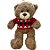 Urso de Pelúcia com Sueter de Lã - Vermelho - 37cm  - 1 unidade - Rizzo - Imagem 1