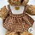 Urso de Pelúcia Vestido Xadrez - 35cm - 1 unidade - Rizzo - Imagem 3