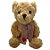 Urso de Pelúcia Cachecol Coração - Rosa - 23cm - 1 unidade - Rizzo - Imagem 1