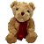 Urso de Pelúcia Cachecol Coração - Vermelho - 23cm - 1 unidade - Rizzo - Imagem 1