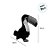 Tucano de Pelúcia - 30cm - 1 unidade - Rizzo - Imagem 2