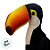 Tucano de Pelúcia - 30cm - 1 unidade - Rizzo - Imagem 3