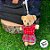 Chaveiro Urso de Pelúcia - Vestido Vermelho - 12cm - 1 unidade - Rizzo - Imagem 3