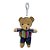 Chaveiro Urso de Pelúcia - Roupa Listrada Colorida - 14cm - 1 unidade - Rizzo - Imagem 1