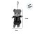 Chaveiro Urso de Pelúcia - Roupa Listrada Verde - 14cm - 1 unidade - Rizzo - Imagem 2
