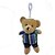 Chaveiro Urso de Pelúcia - Roupa Listrada - 14cm - 1 unidade - Rizzo - Imagem 1