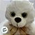Urso de Pelúcia Laço - Branco - 20cm - 1 unidade - Rizzo - Imagem 3