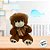Urso de Pelúcia Laço - Marrom - 20cm - 1 unidade - Rizzo - Imagem 4