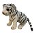Tigre de Pelúcia - Branco - 28cm - 1 unidade - Rizzo - Imagem 2