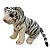 Tigre de Pelúcia - Branco - 25cm - 1 unidade - Rizzo - Imagem 2