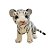 Tigre de Pelúcia - Branco - 18cm - 1 unidade - Rizzo - Imagem 1