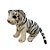 Tigre de Pelúcia - Branco - 18cm - 1 unidade - Rizzo - Imagem 2