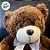 Urso de Pelúcia com Laço Prata - Marrom - 40cm - 1 unidade - Rizzo - Imagem 3