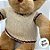 Urso de Pelúcia com Roupa de Crochê - Marrom - 45cm - 1 unidade - Rizzo - Imagem 3