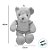 Urso de Pelúcia com Roupa de Crochê - Bege - 45cm - 1 unidade - Rizzo - Imagem 2