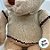 Urso de Pelúcia com Roupa de Crochê - Bege - 45cm - 1 unidade - Rizzo - Imagem 3