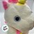 Unicórnio de Pelúcia com Arco Íris - Branco - 20cm - 1 unidade - Rizzo - Imagem 3