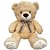 Urso de Pelúcia com Laço - Bege - 54cm - 1 unidade - Rizzo - Imagem 1