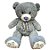Urso de Pelúcia com Laço - Cinza - 54cm - 1 unidade - Rizzo - Imagem 1
