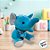 Elefante de Pelúcia com Cachecol - Azul - 18cm - 1 unidade - Rizzo - Imagem 5