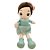 Boneca de Pelúcia com Vestido e Laço - Verde - 70cm - 1 unidade - Rizzo - Imagem 1